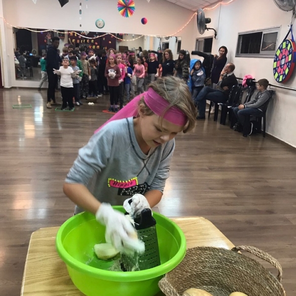 baking fritters with kids